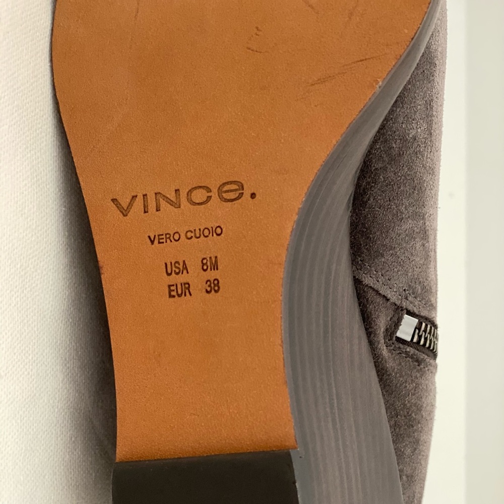 Vince Wedge Suede Ankle Boots SZ 8 NWT